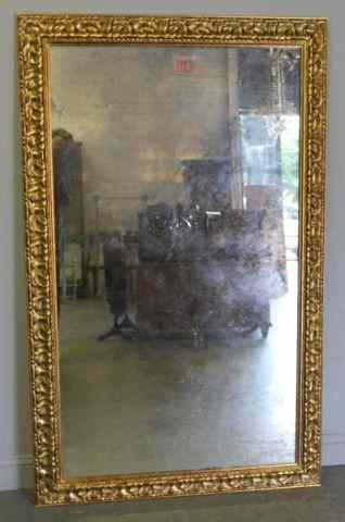 Appraisal: Gilt and Gesso Mirror From a Stamford CT location Dimensions