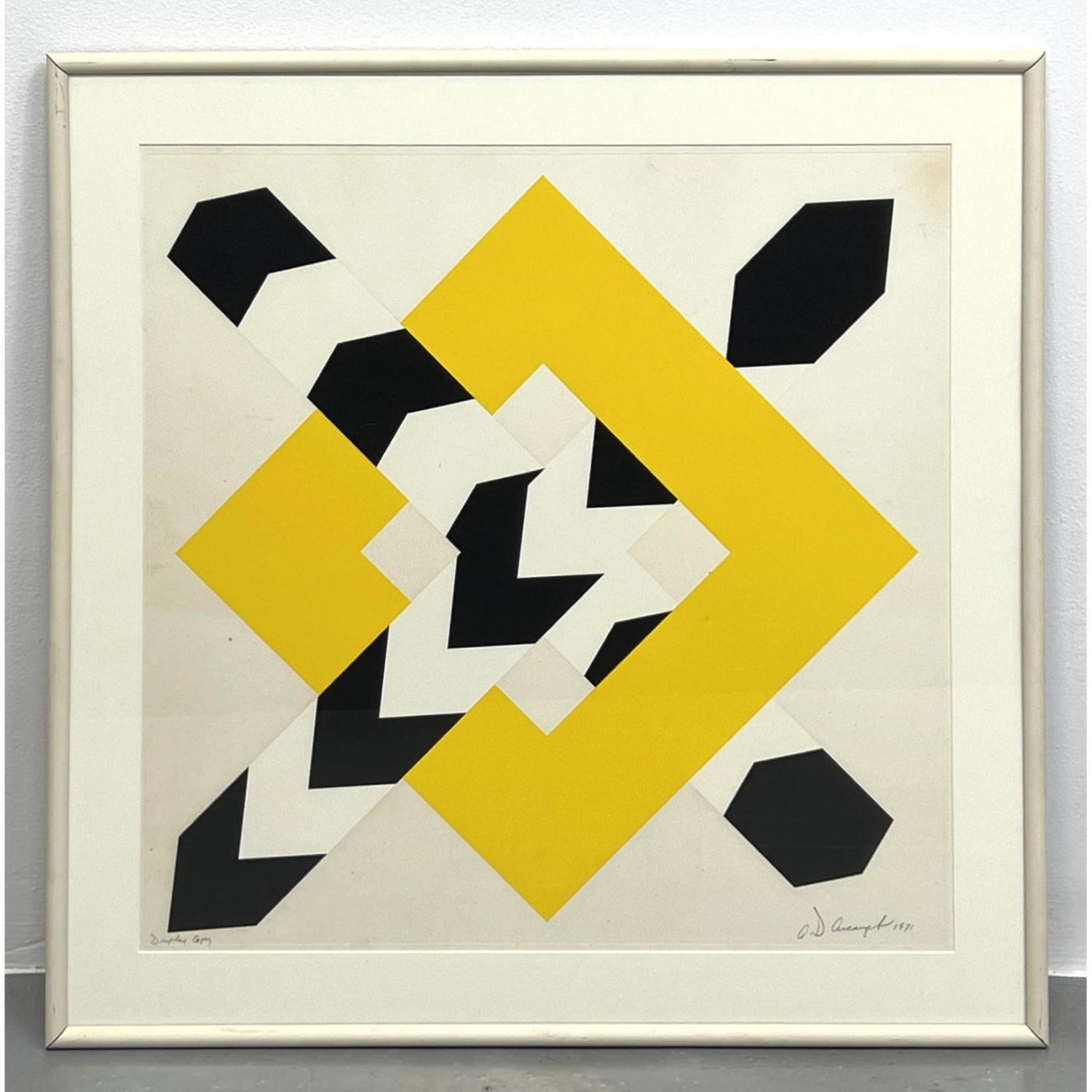 Appraisal: Constellation IV by Allan D'Arcangelo Modernist Abstract Graphic Print Signed