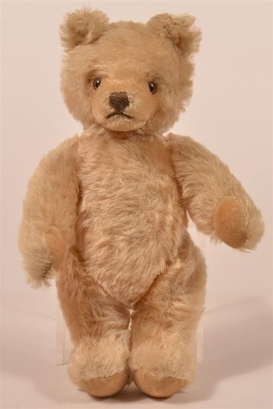 Appraisal: Vintage White Mohair Teddy Bear Vintage White Mohair Teddy Bear