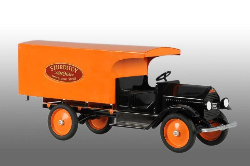 Appraisal: Pressed Steel Sturditoy Traveling Store Truck Toy Description Circa Very