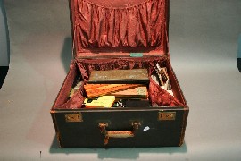 Appraisal: A luggage case containing numerous card games dice etc