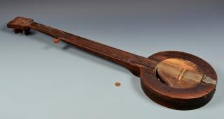 Appraisal: Early th Cent East TN Folk Art Banjo Appalachian fretless