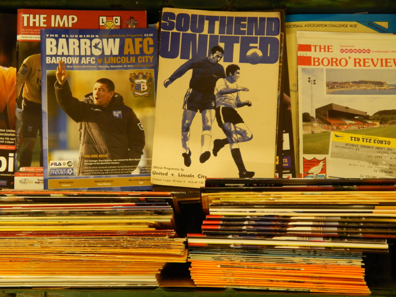 Appraisal: Football programmes - a quantity of Lincolnshire football programmes to