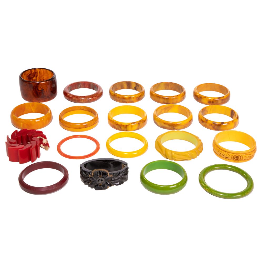 Appraisal: BAKELITE BRACELET ASSORTMENTIncluding items in various colors designs and sizes