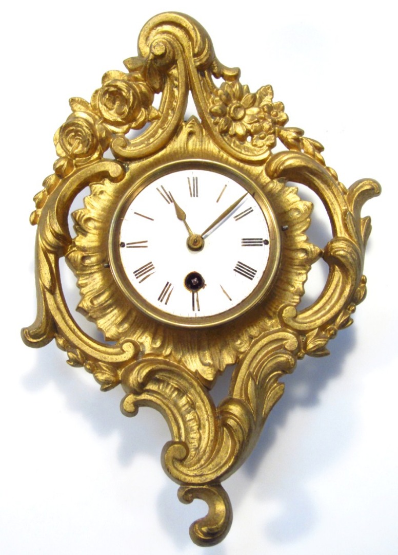 Appraisal: A late thC rococo design wall clock the cm dia