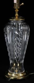 Appraisal: WATERFORD CRYSTAL LAMP WATERFORD CRYSTAL LAMP H In the Killarney