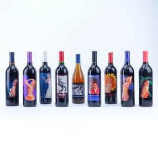 Appraisal: Nine Collectible Norma Jean and Elvis Wines Each ml Includes