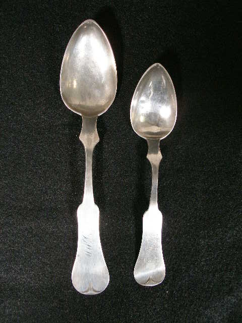 Appraisal: Two Southern Silver Spoons Kentucky the first with incused mark