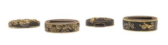 Appraisal: A Fuchi-Kashira th century signed mino ju Nakayuki Mino School