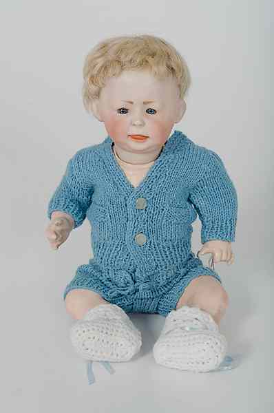 Appraisal: Simon Halbig Character Doll German ca - a bisque socket