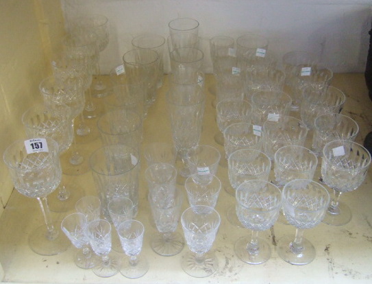 Appraisal: A part suite of Webb cut glass including six tumblers