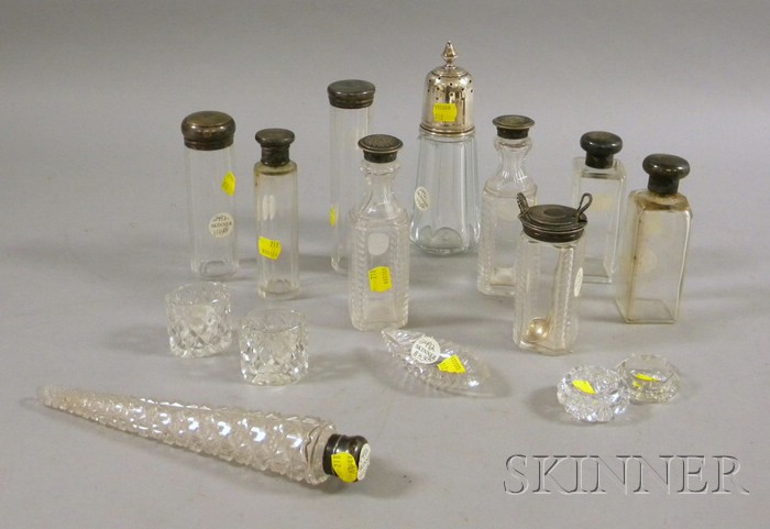 Appraisal: Fifteen Pieces of Colorless and Cut Glass including five small