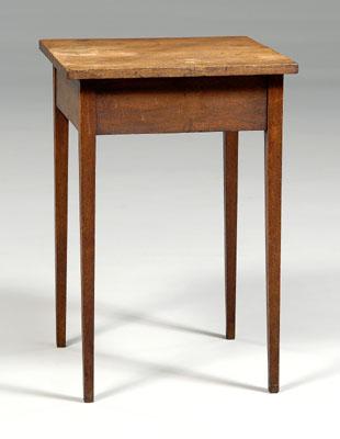 Appraisal: American Federal walnut side table walnut throughout with finely tapered