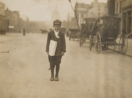 Appraisal: HINE LEWIS W - Newspaper Boy in Washington D C