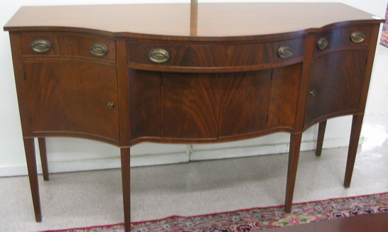 Appraisal: FEDERAL STYLE MAHOGANY SIDEBOARD American mid th century The New