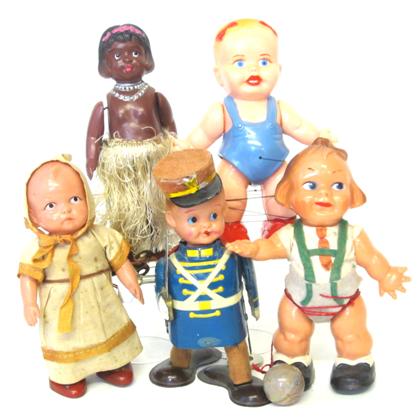 Appraisal: Collection of celluloid wind-up and walking toysjapan and germany