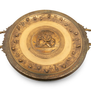 Appraisal: A French Gilt Bronze Presentation Kylix After Ferdinand Levillain French