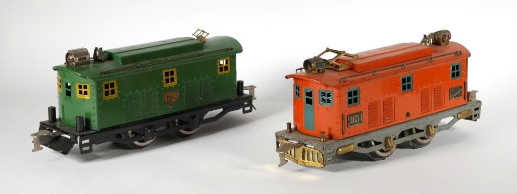 Appraisal: AMERICAN FLYER STANDARD ENGINES AND Two piece American Flyer toy