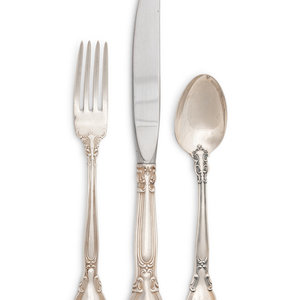 Appraisal: A Gorham Chantilly Pattern Flatware Set th Century total pieces