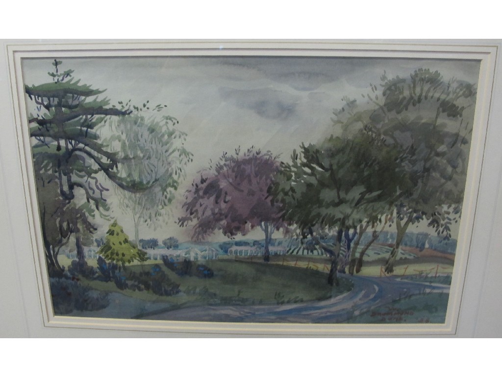 Appraisal: WILLIAM DRUMMOND BONE RSW ARSA Watercolour 'Culzean Country Park' signed