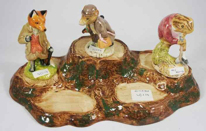 Appraisal: Beswick Beatrix Potter Figures Johnny Town Mouse with Bag Mr