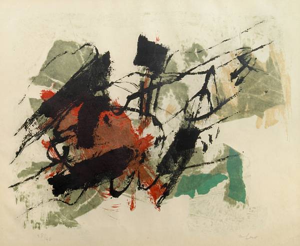 Appraisal: Contemporary Prints and Multiples Untitled Composition c Lithograph in colors