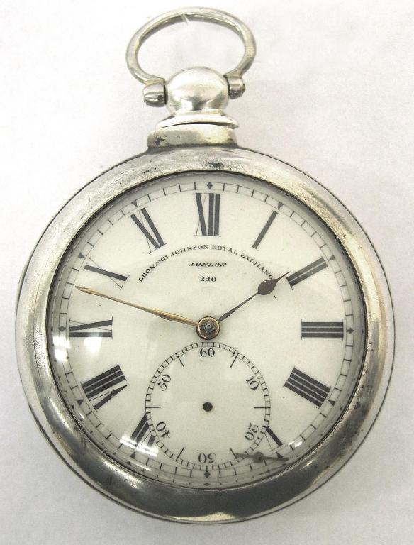 Appraisal: th century silver pair cased fusee verge pocket watch hallmarked