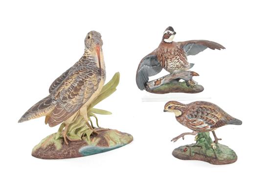 Appraisal: Boehm Woodcock and Bobwhite Quail no and H W and