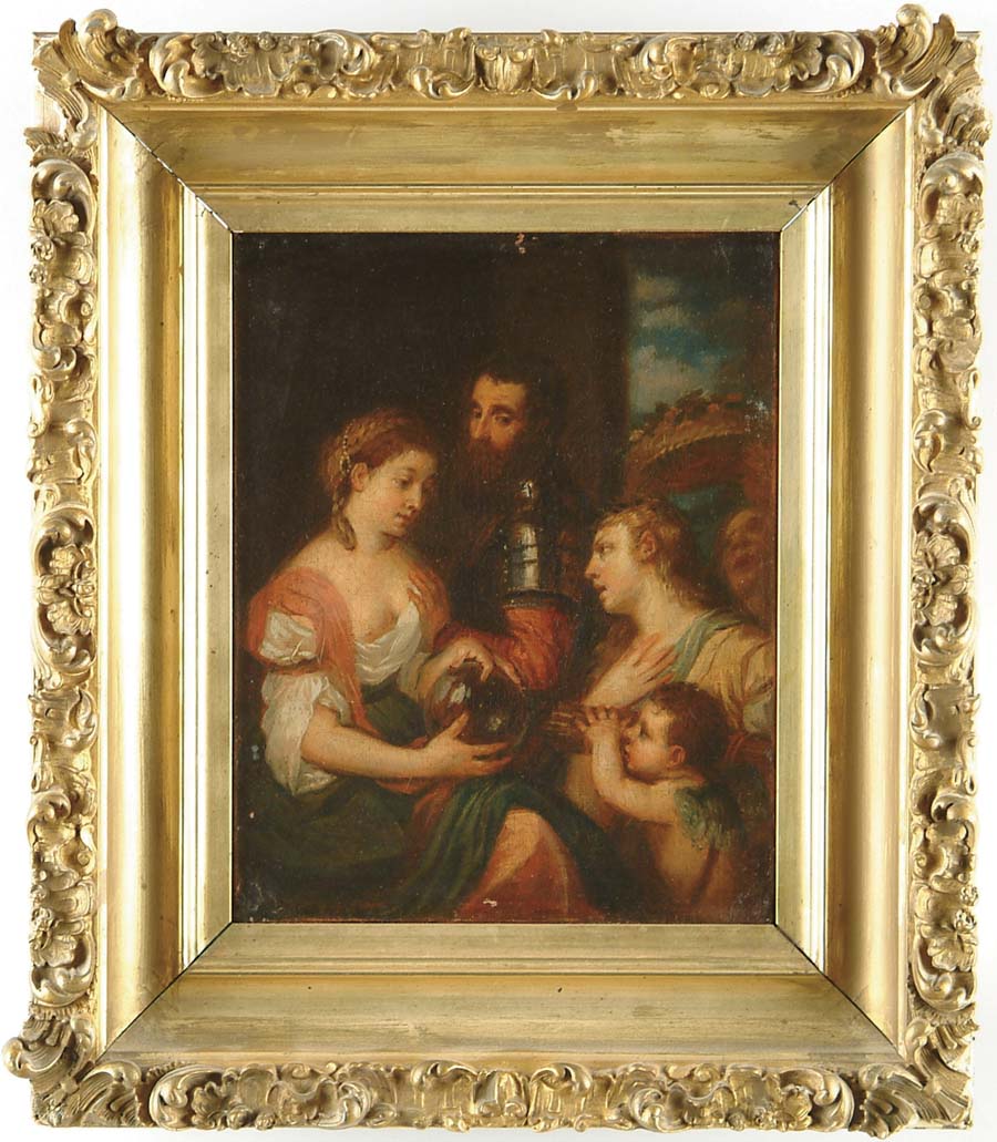 Appraisal: EARLY OIL ON CANVAS IN THE MANOR OF TITIAN Small