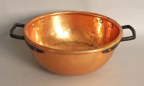 Appraisal: Dovetailed copper bowl x