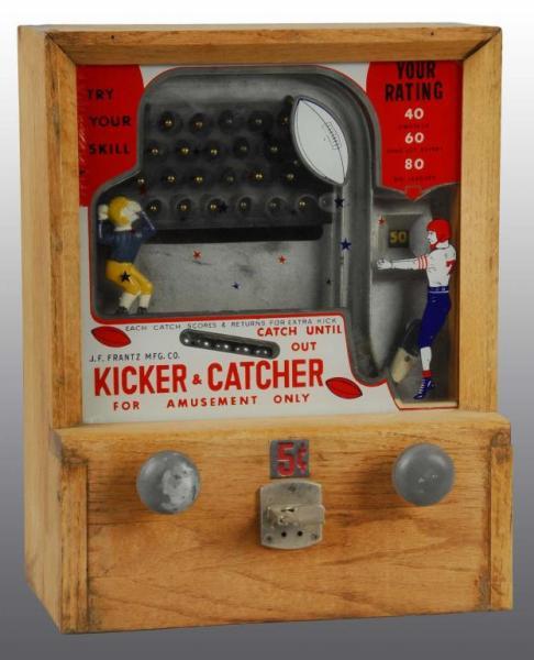 Appraisal: Kicker Catcher -Cent Arcade Game Description Frantz Working Condition Very