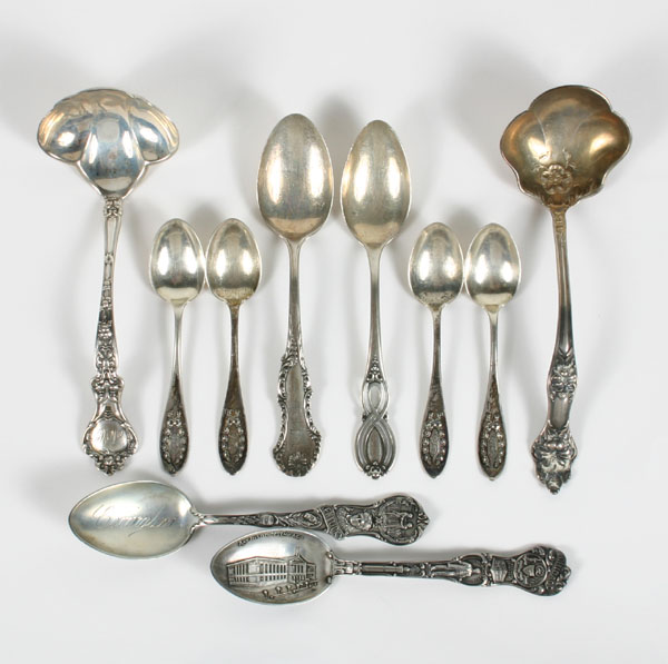 Appraisal: Lot of four Shreve Co sterling demitasse spoons a Chicago