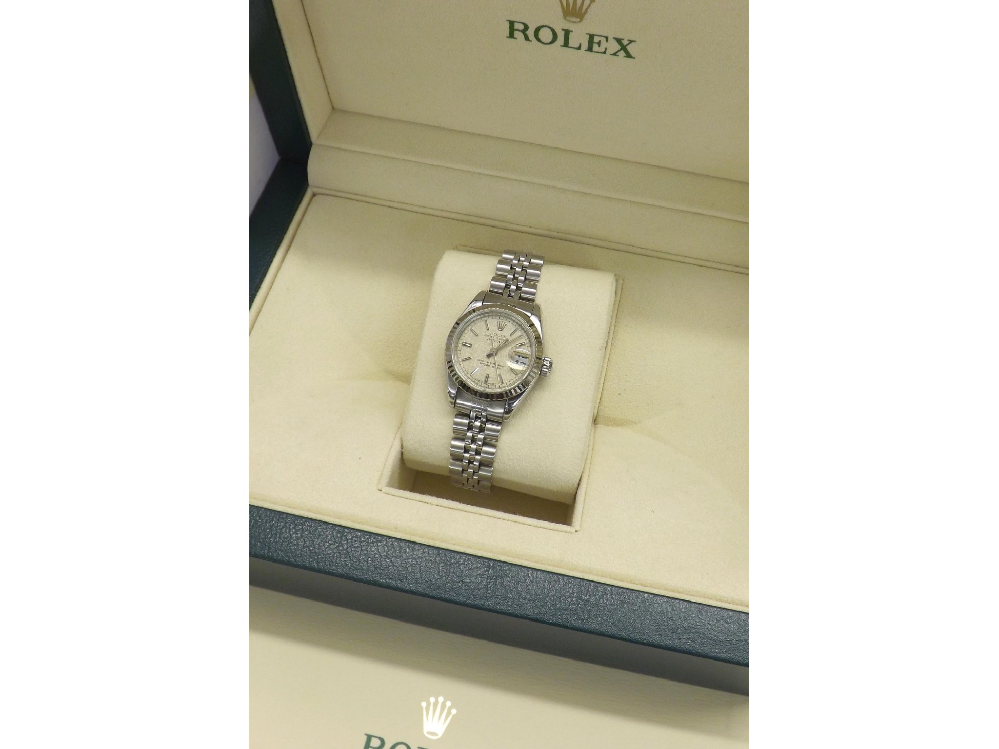 Appraisal: Rolex Oyster Perpetual Datejust stainless steel lady's bracelet watch ref