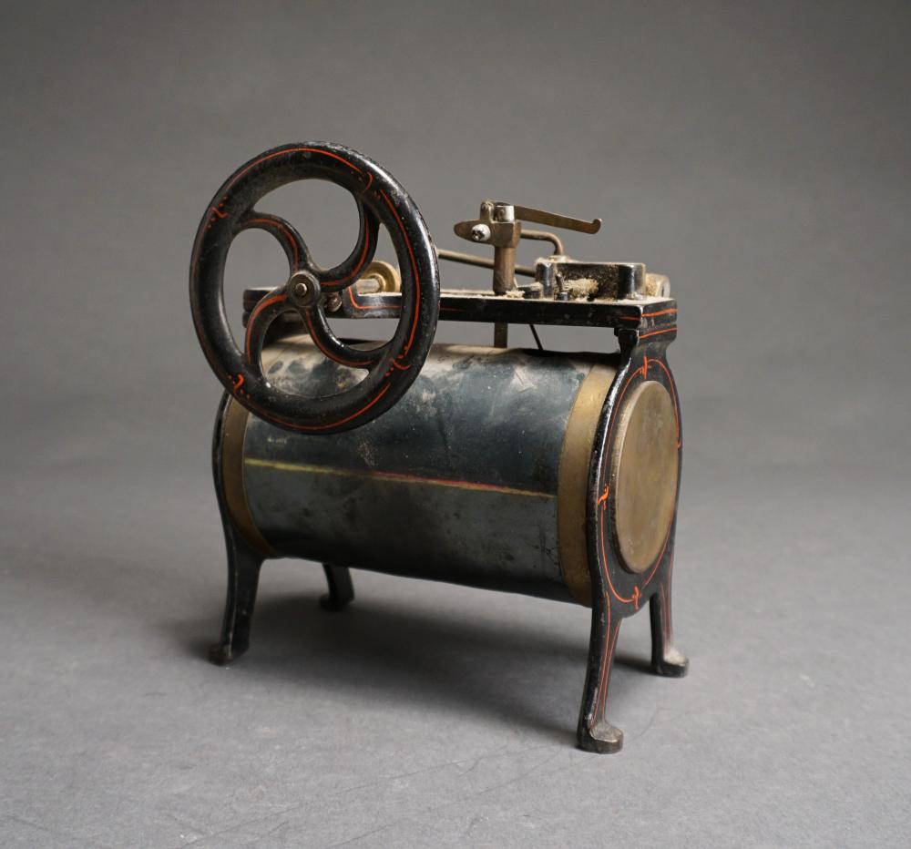 Appraisal: PAINTED CAST-IRON AND PATINATED SHEET METAL STEAM ENGINE MODEL H