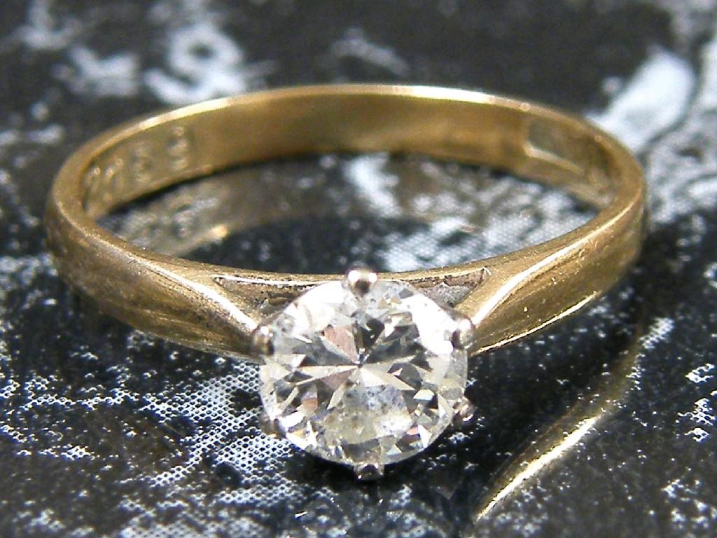 Appraisal: ct solitaire diamond ring ct approx size H I