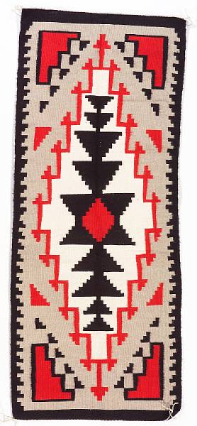 Appraisal: A Navajo runner size approximately ft in x ft in