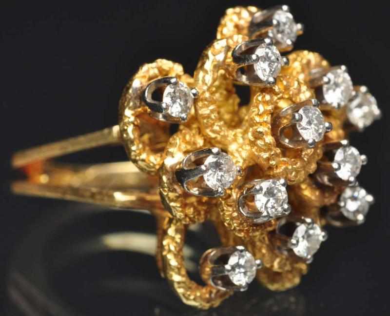 Appraisal: K Y Gold Diamond Ring With diamonds carat Weight grams