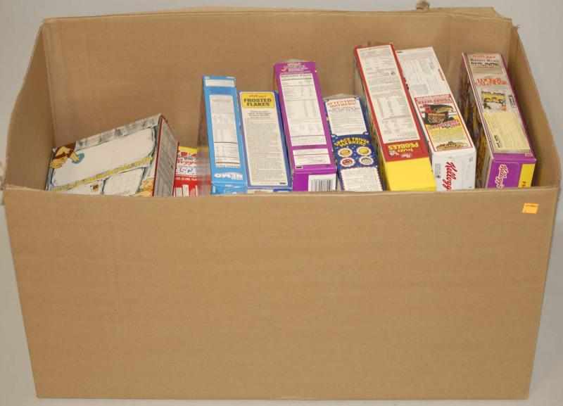 Appraisal: Large Lot of Assorted Cereal Boxes This lot includes cereal