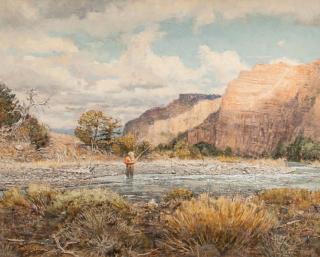 Appraisal: Robert K Abbett - Changing Patterns on the Shoshone signed