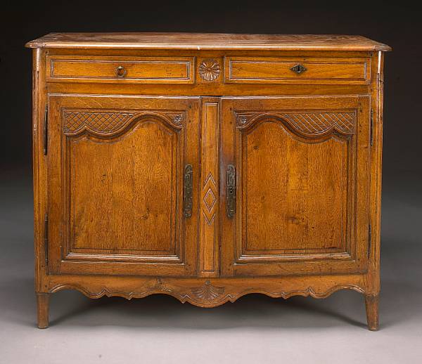 Appraisal: A Louis XVI Provincial walnut buffet second half th century