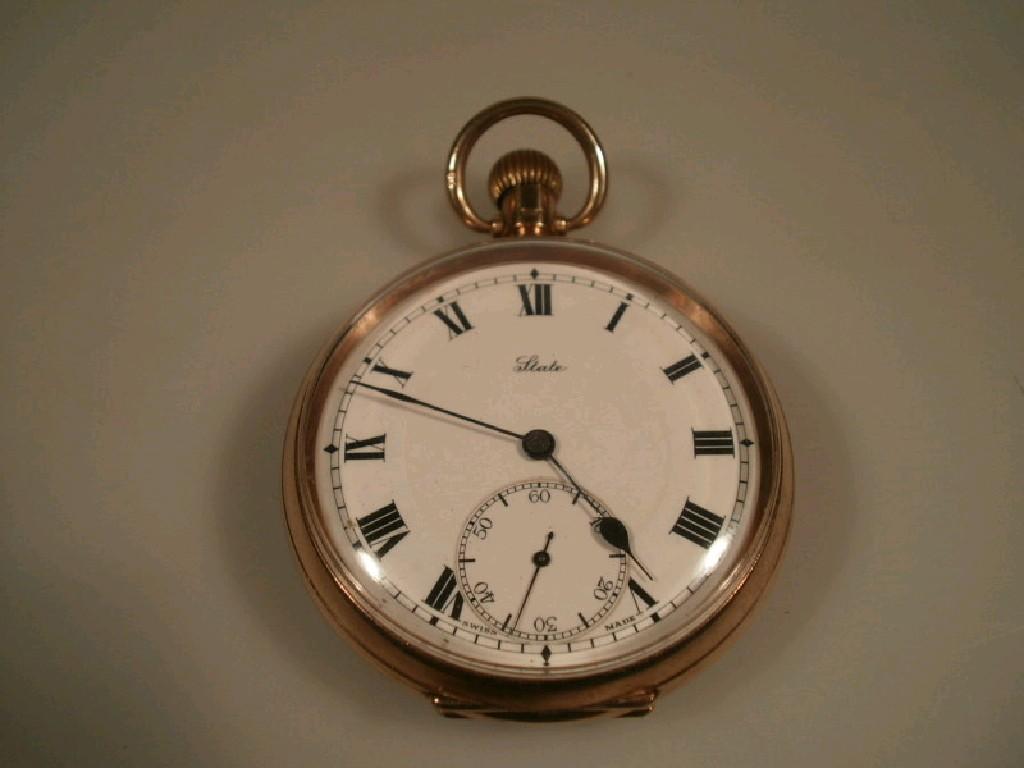 Appraisal: A George V carat gold cased open faced pocket watch