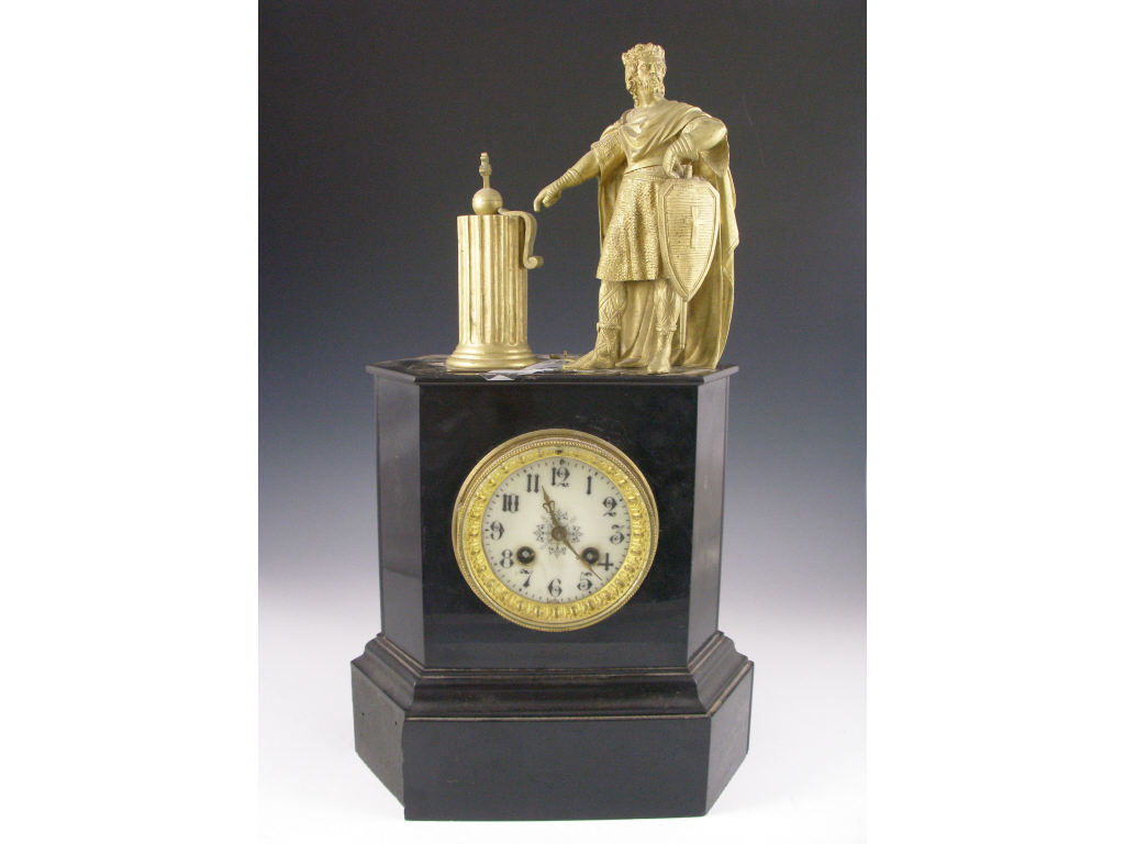 Appraisal: Antique French Figural Mantle Clock ca late th c time