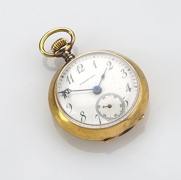 Appraisal: TIFFANY CO k yg ladies pocketwatch Movement