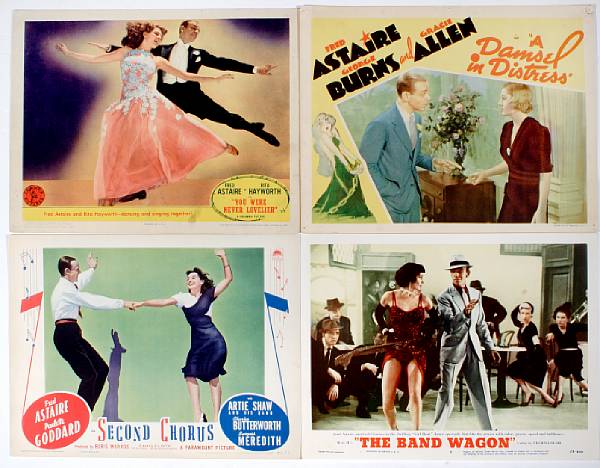 Appraisal: A group of 'Fred Astaire with dancing partners' lobby cards