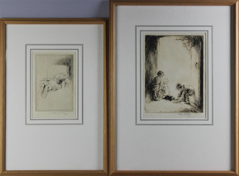 Appraisal: EILEEN ALICE SOPER BRITISH - THE STRAY and CONVALESCENT Etching