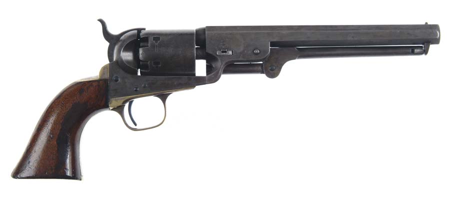 Appraisal: INSCRIBED COLT MODEL NAVY REVOLVER A very nice Colt revolver