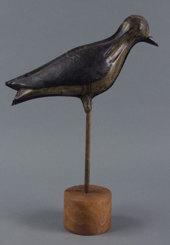 Appraisal: Tin Shorebird Decoy th century Tin plover Original paint Good