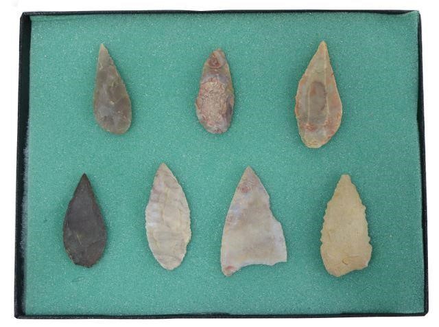 Appraisal: lot of Native American group modern day Kentucky including arrowheads