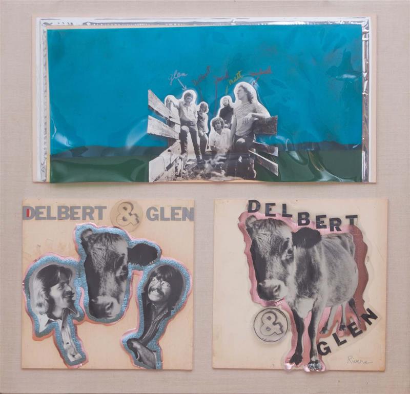 Appraisal: LARRY RIVERS - DELBERT AND GLEN ALBUM COVER DESIGNS Three