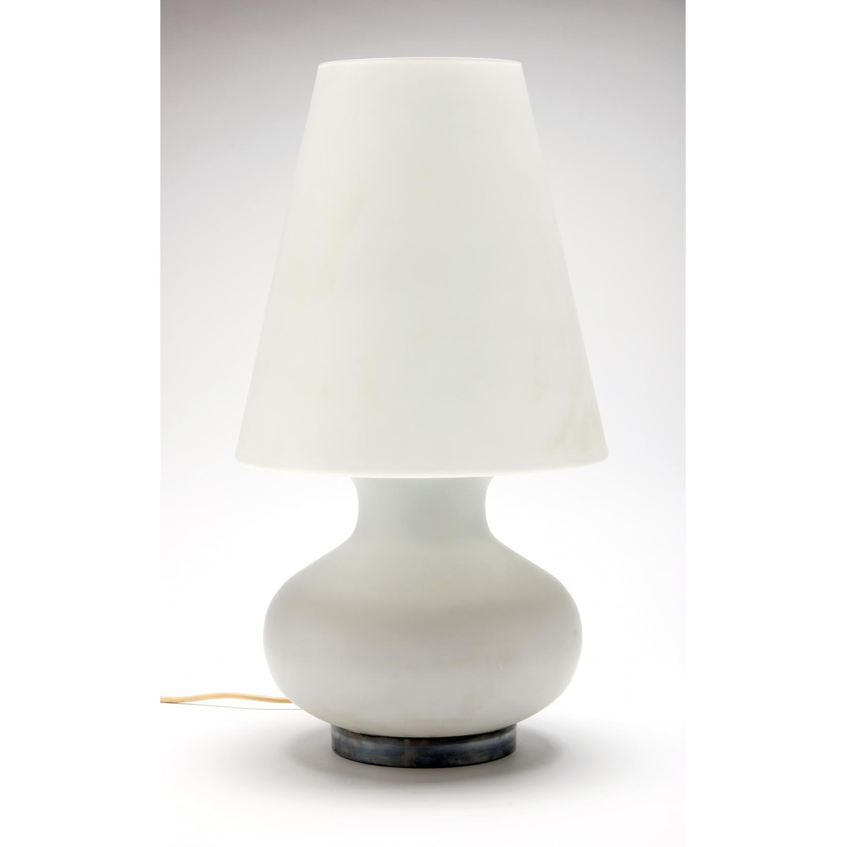 Appraisal: Holmegaard Glass Table Lamp mid th century single piece of